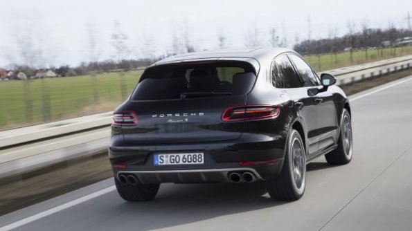 Das Heck des Porsche Macan S