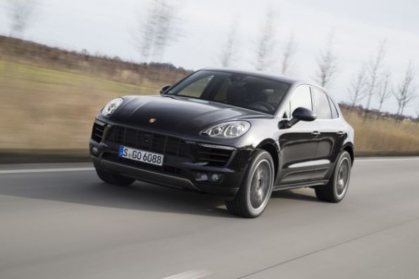 Frontpartie des Porsche Macan S