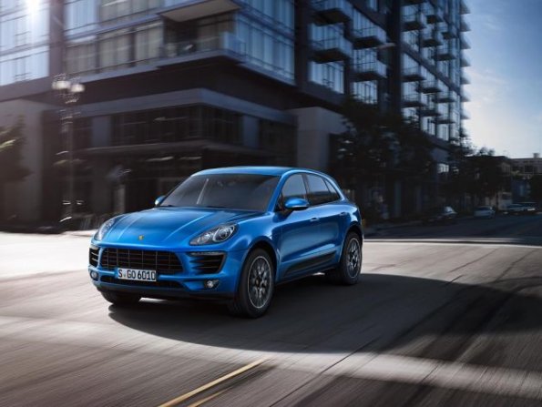 Frontansicht des Porsche Macan