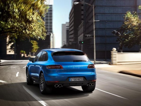 Die Heckpartie des Porsche Macan