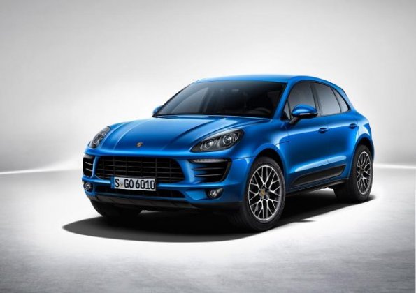 Front- und Seitenpartie am Porsche Macan