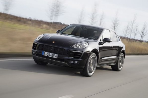 Fahraufnahme mit dem Porsche Macan