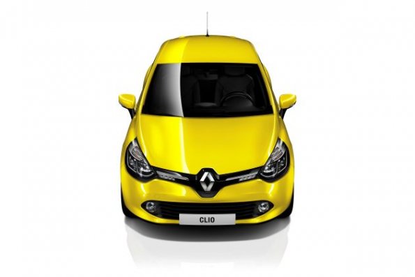 Ein Blick von vorn auf den Renault Clio 2012