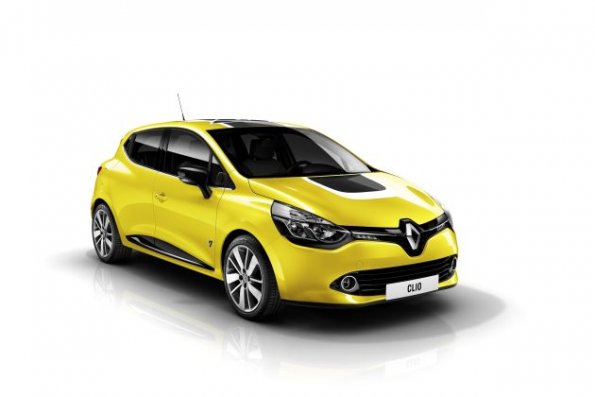 Front- und Seitenansicht des Renault Clio 2012