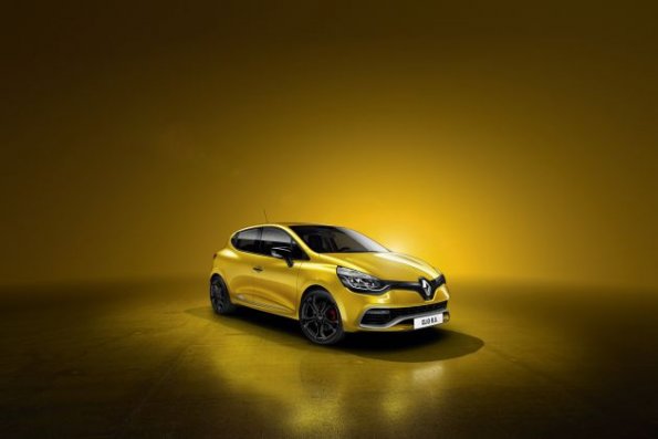 Die Front- und Seitenansicht des Renault Clio 2012