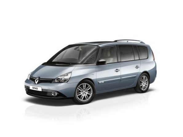 Die Front- und Seitenperspektive des Renault Espace 2012