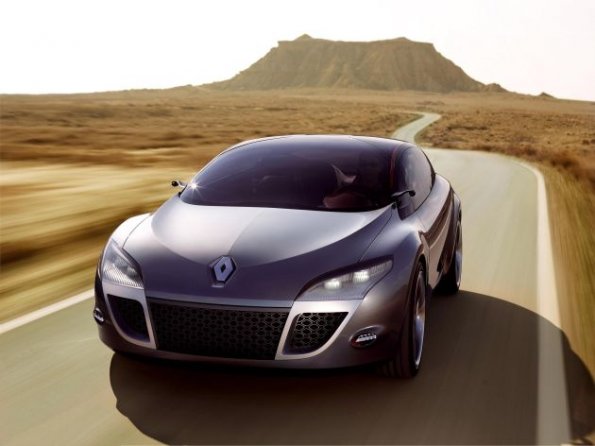 Frontansicht des Renault Megane Coupe Concept: Sportlicher Auftritt