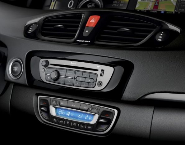 Detailaufnahme aus dem Renault Scenic