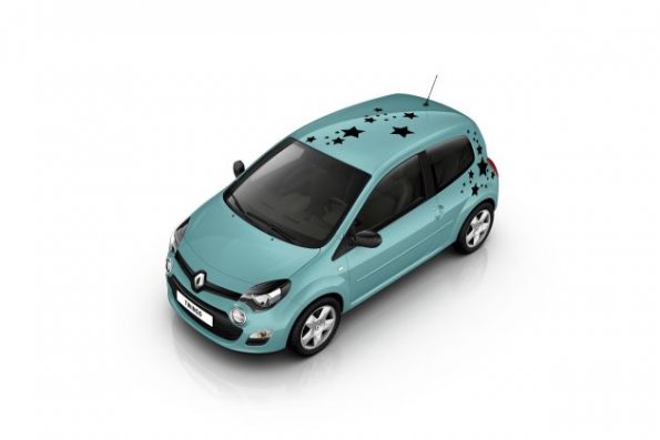 Front- und Seitenansicht des Renault Twingo 