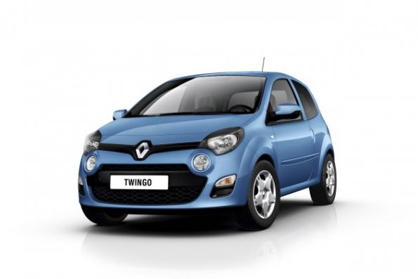 Die Fahrzeugfront des Renault Twingo 