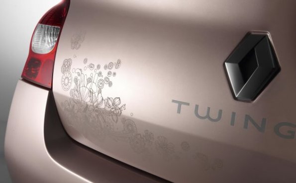 Detailaufnahme am Renault Twingo Miss Sixty