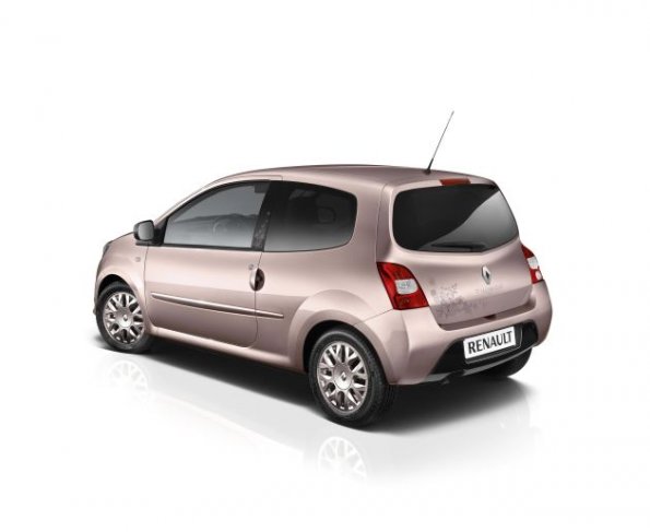 Die Heck- und Seitenpartie des Renault Twingo Miss Sixty