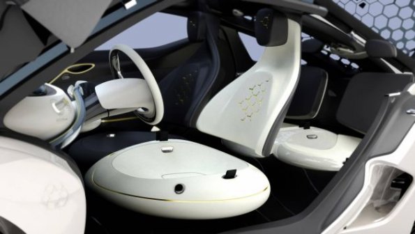 Detailaufnahme aus dem Renault Zoe Z.E. Concept