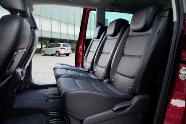 Die zweite Sitzreihe im Seat Alhambra