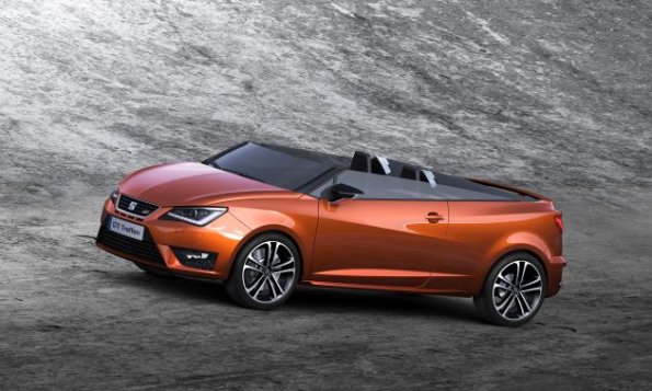 Die Front- und Seitenpartie des Seat Ibiza Cupster 