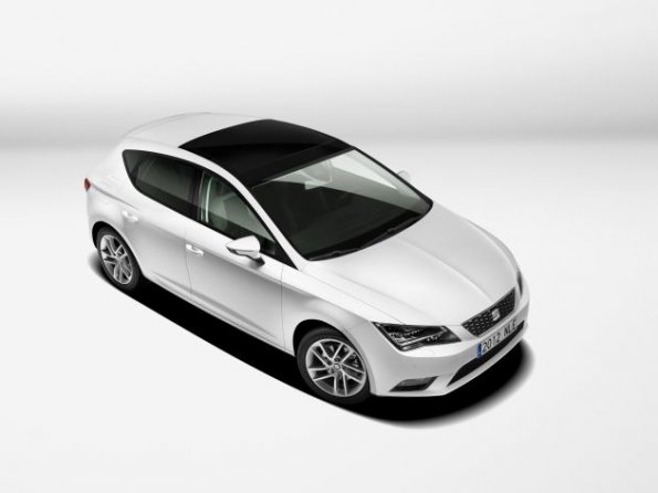 Der Seat Leon von oben aufgenommen 