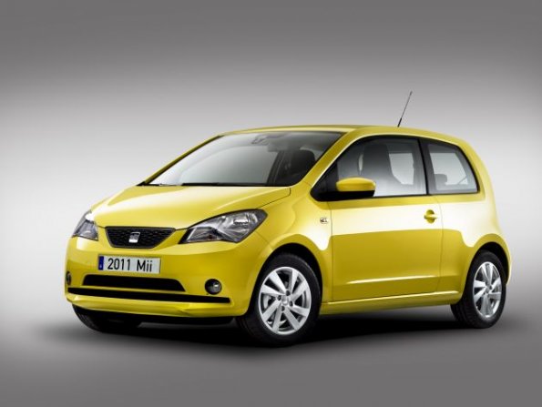 Front- und Seitenansicht des Seat Mii