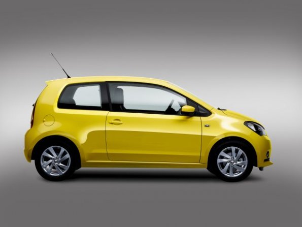 Das Profil des Seat Mii mit zwei Türen