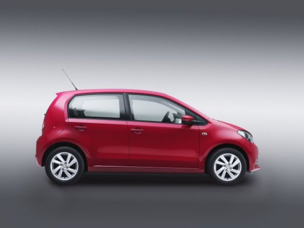 Die Silhouette des Seat Mii