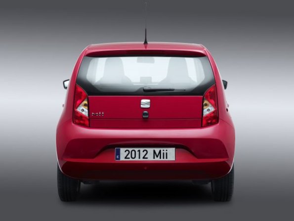 Das Heck des Seat Mii