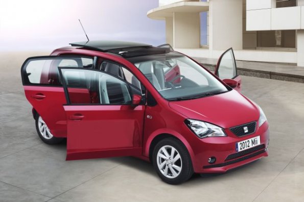 Front- und Seitenansicht des Seat Mii 