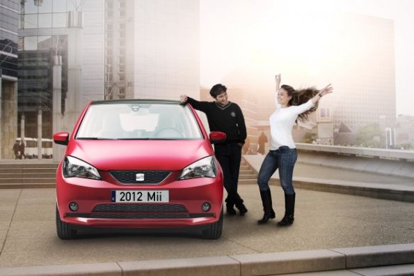 Das Gesicht des Seat Mii