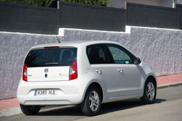 Die Heckpartie am Seat Mii