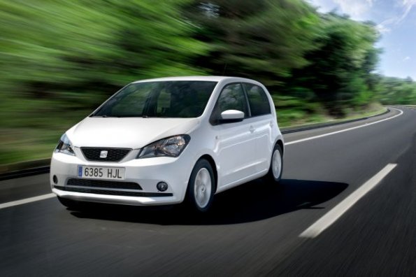 Die Fahrzeugfront des Seat Mii