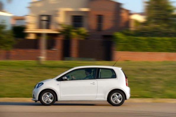 Fahraufnahme mit dem Seat Mii