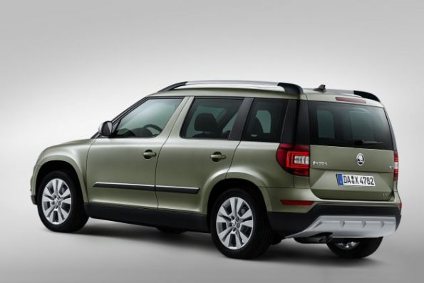 Die Seitenansicht des Skoda Yeti