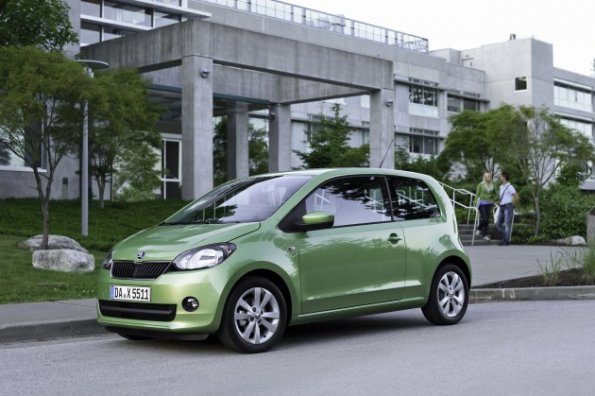 Front- und Seitenansicht des Skoda Citigo