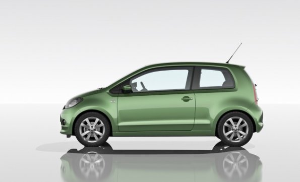 Die Seitenansicht des Skoda Citigo