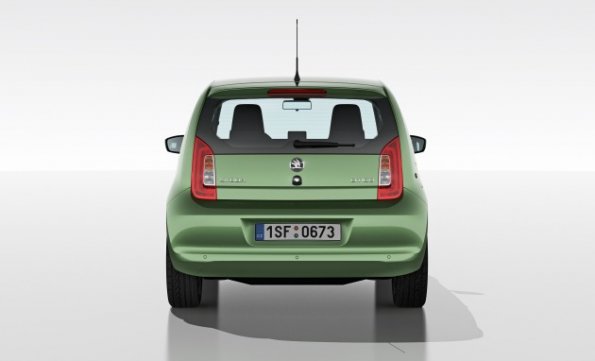 Heckansicht des Skoda Citigo