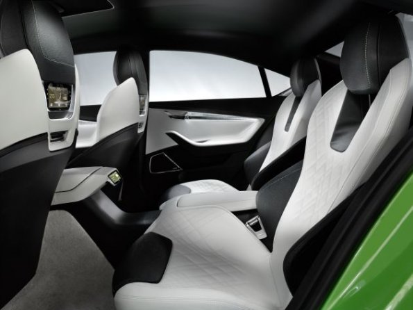 Die hinteren Sitze in der Skoda Design Studie Vision C