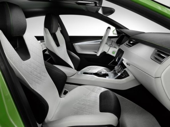 Die vordere Sitzreihe in der Skoda Design Studie Vision C