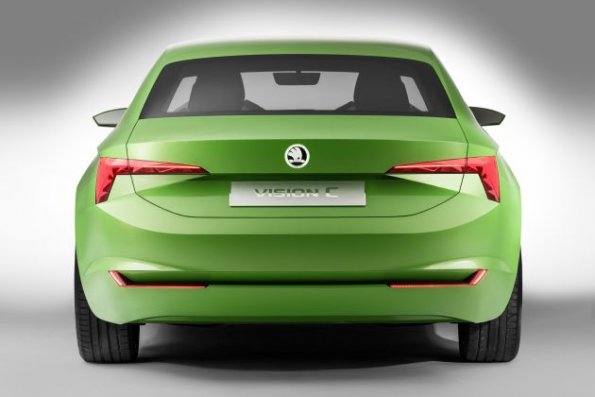 Die Heckpartie der Skoda Design Studie Vision C