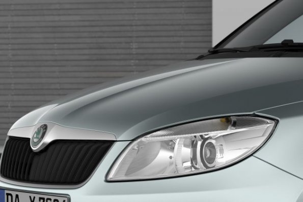 Detailaufnahme am Skoda Fabia