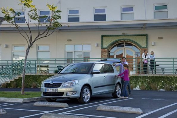 Außenaufnahme mit dem Skoda Fabia