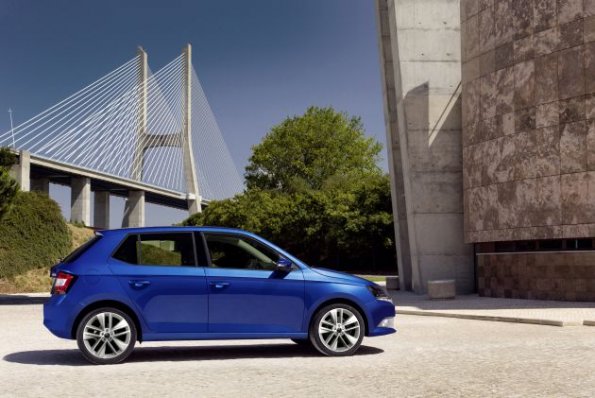 Seitenansicht des Skoda Fabia 