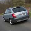 Die Heckpartie des Skoda Fabia Combi