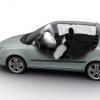 Ein Blick auf die Airbags im Skoda Fabia Limousine