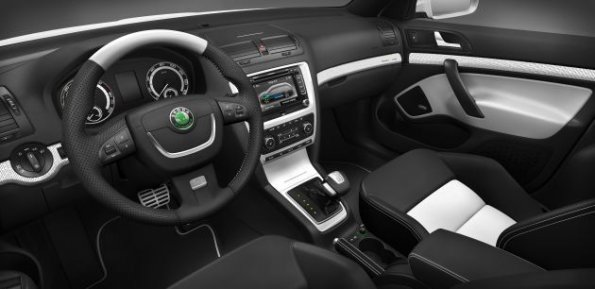 Ein Blick in den Innenraum des Skoda Octavia Green E-Line