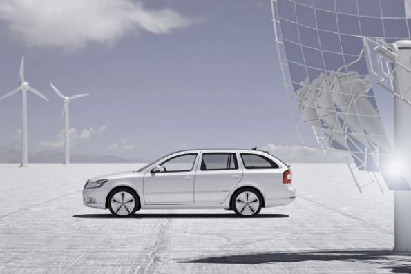 Der Skoda Octavia Green E-Line im Profil