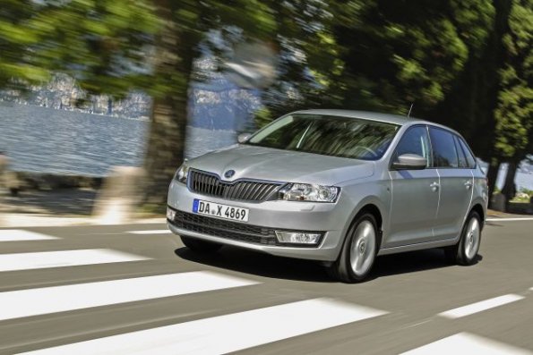 Die Frontpartie des Skoda Rapid Spaceback