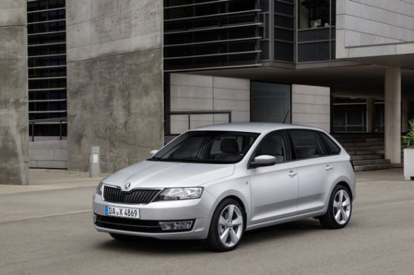 Frontpartie des Skoda Rapid Spaceback