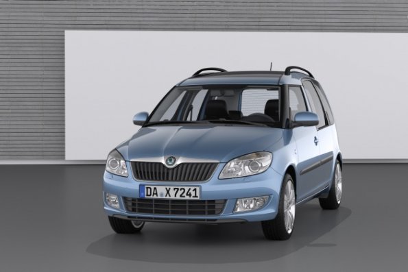 Die Frontansicht des Skoda Roomster