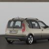 Die Heckpartie des Skoda Roomster Scout