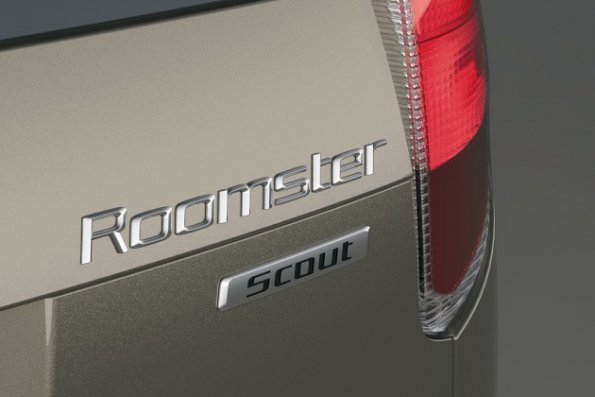 Detailaufnahme am Skoda Roomster Scout