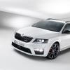 <p>Die Fahrzeugfront des Skoda Octavia RS Combi</p>