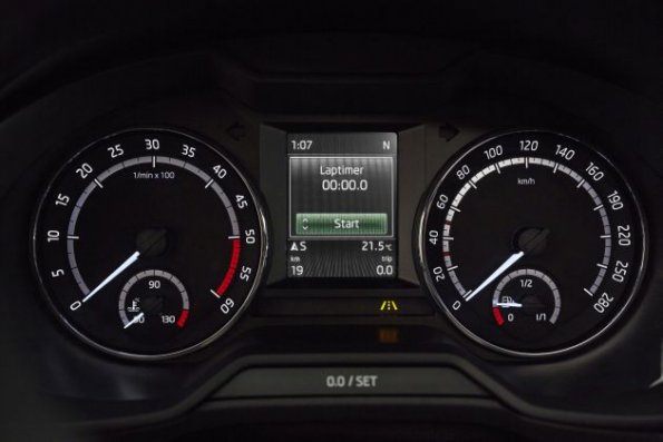 Instrumente des Skoda Octavia RS Combi